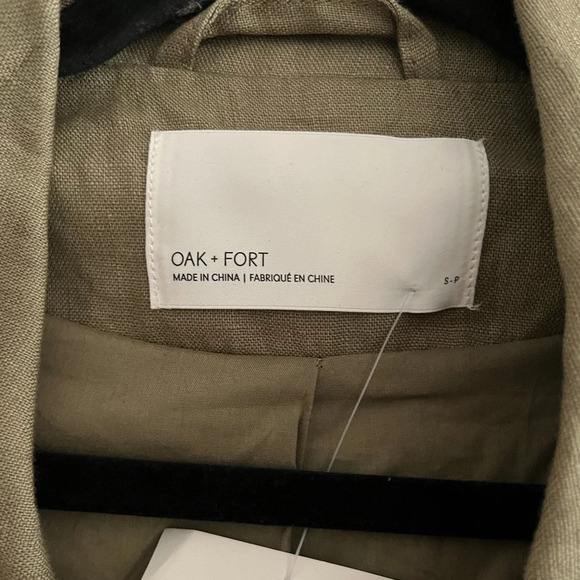 NWT 100% LINEN/LIN RELAXED FIT BLAZER - Picture 6 of 9